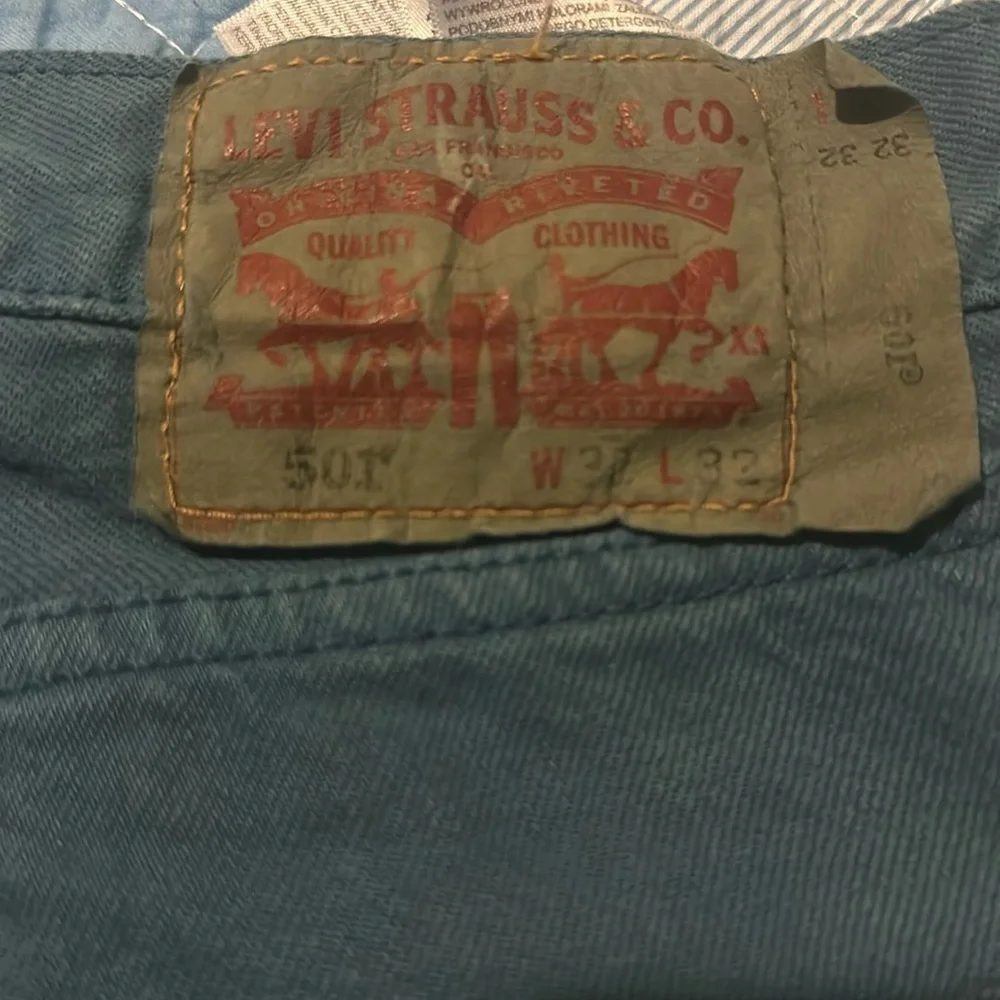 Levi's 501  Mens Jeans Size 32x32 blue Straight Fit Button Fly Denim